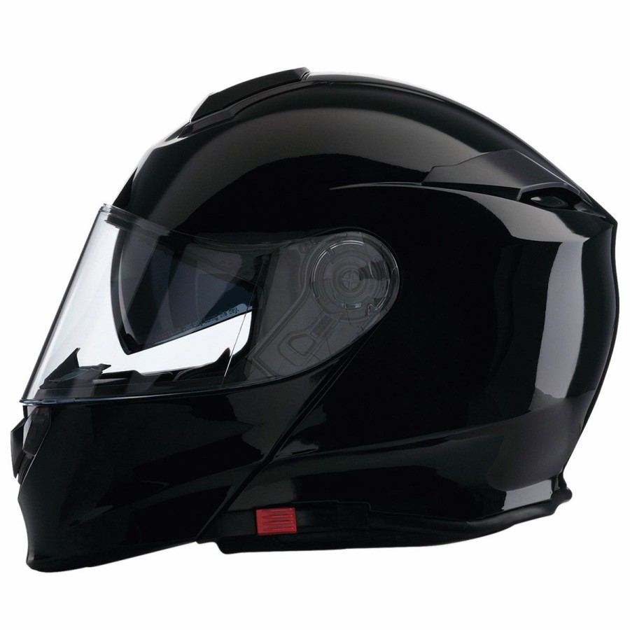 Helmets * | Z1R Solaris Gloss Black Modular Helmet