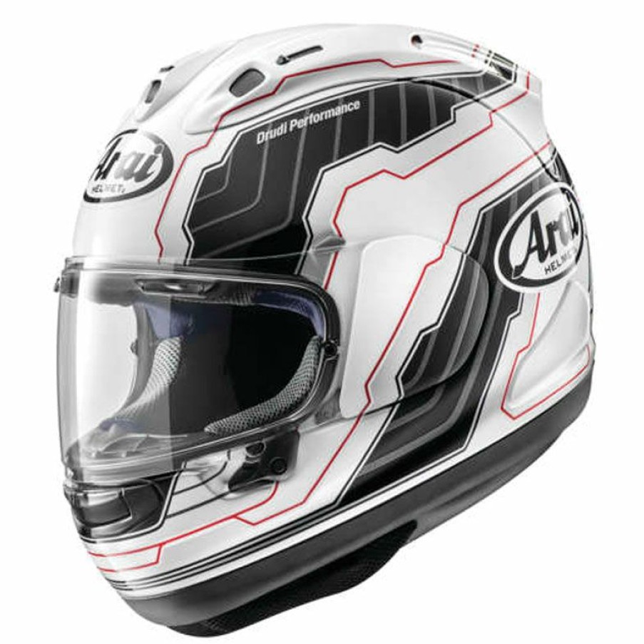 Helmets * | Arai Helmet Arai Corsair-X Mamola Edge White/Black Full Face Helmet