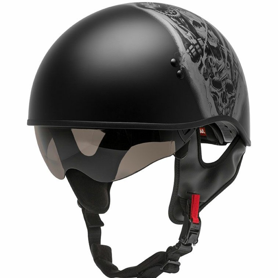 Helmets * | Gmax Hh-65 Tormentor Half Helmet