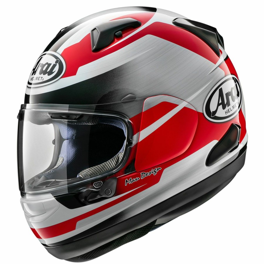 Helmets * | Arai Helmet Arai Quantum-X Steel Red Full Face Helmet