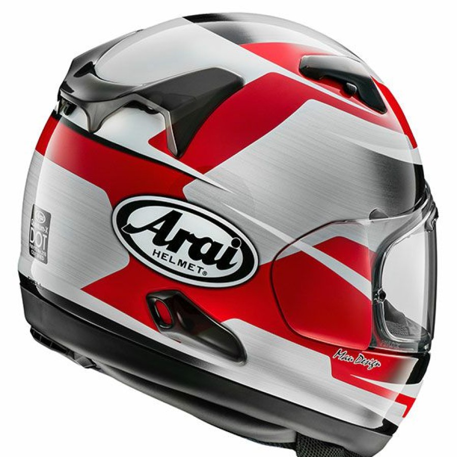 Helmets * | Arai Helmet Arai Quantum-X Steel Red Full Face Helmet