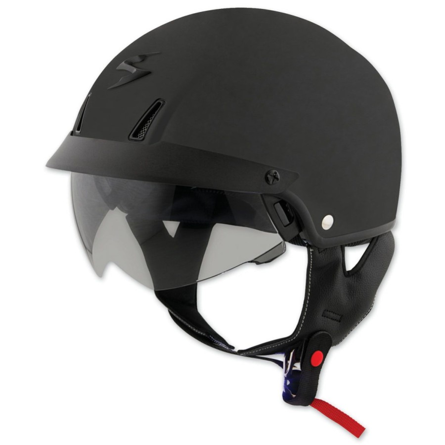 Helmets * | Scorpion Exo-C110 Matte Black Half Helmet