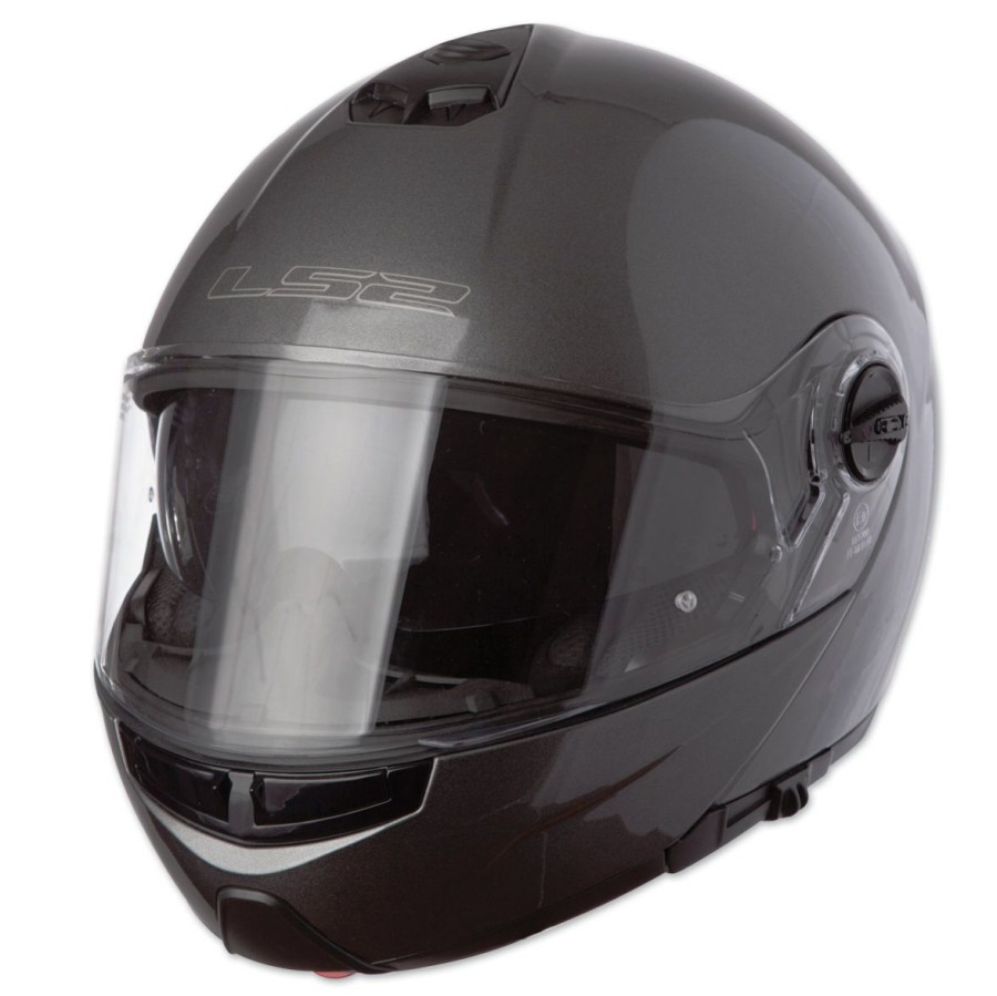 Helmets * | Ls2 Strobe Gunmetal Modular Helmet