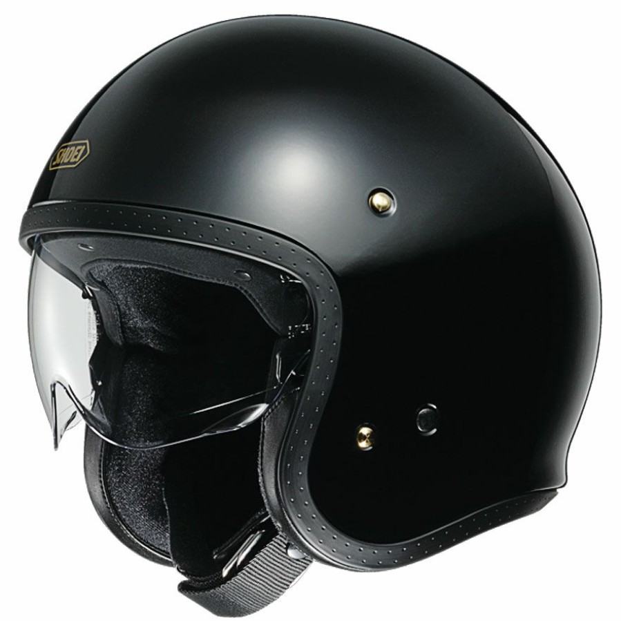 Helmets * | Shoei J-O Black Open Face Helmet