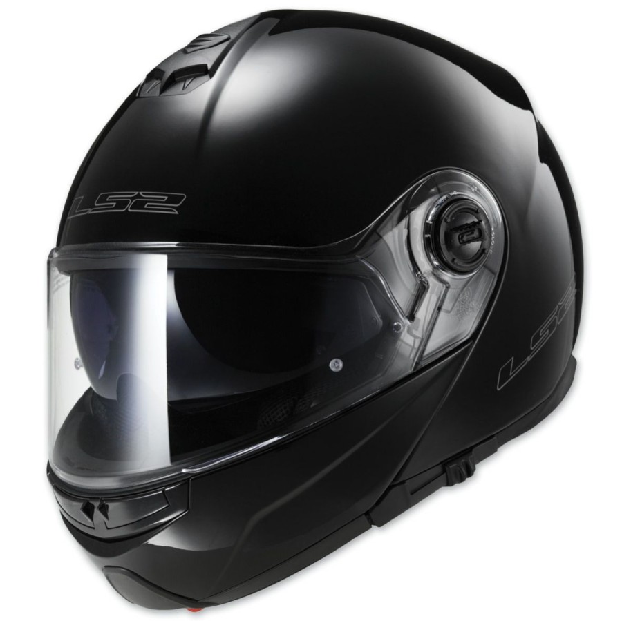 Helmets * | Ls2 Strobe Gloss Black Modular Helmet