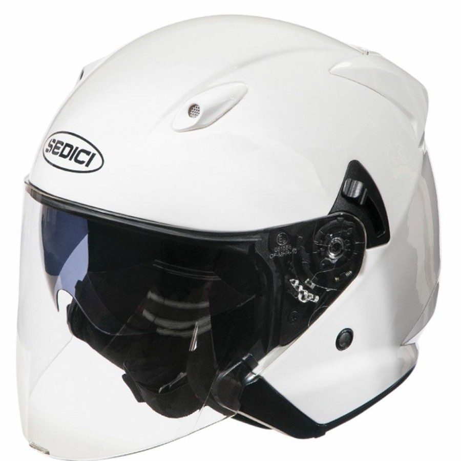 Helmets * | Sedici Aperto White Open Face Helmet