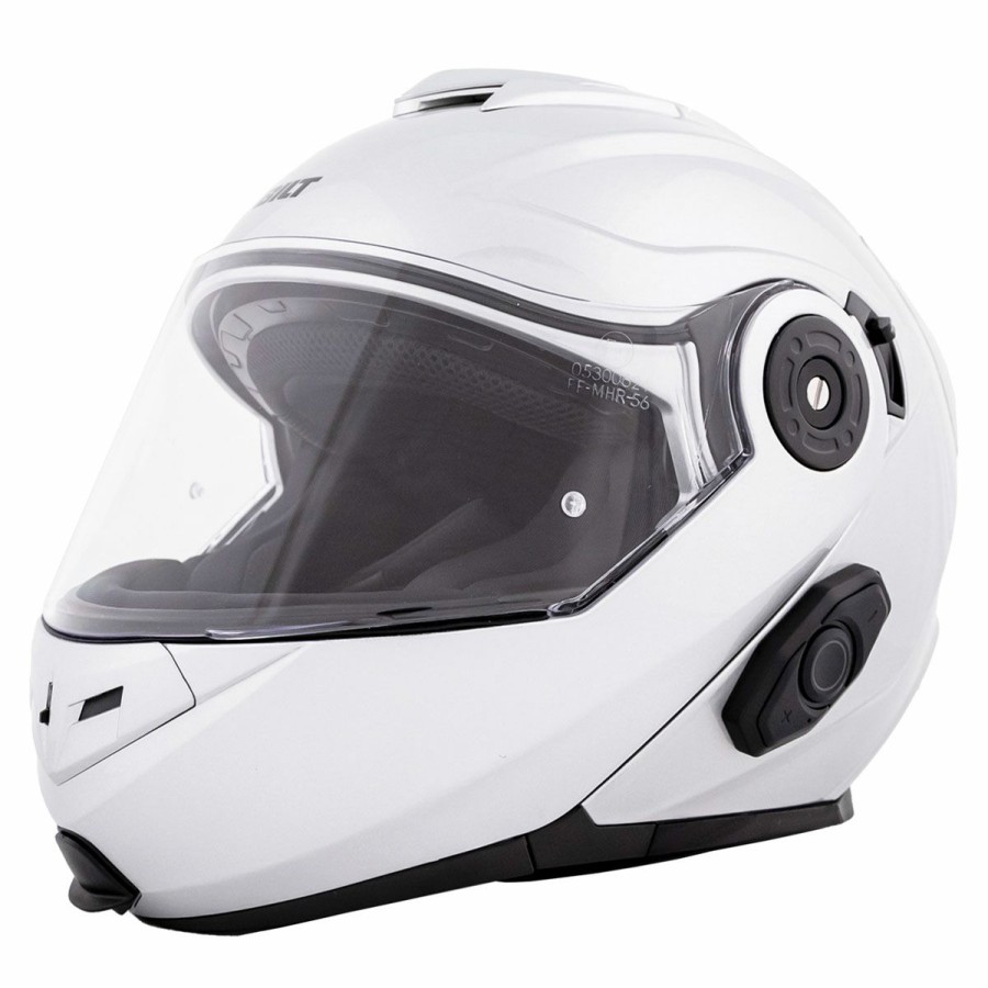 Helmets * | Bilt Techno 3.0 Silver Modular Helmet