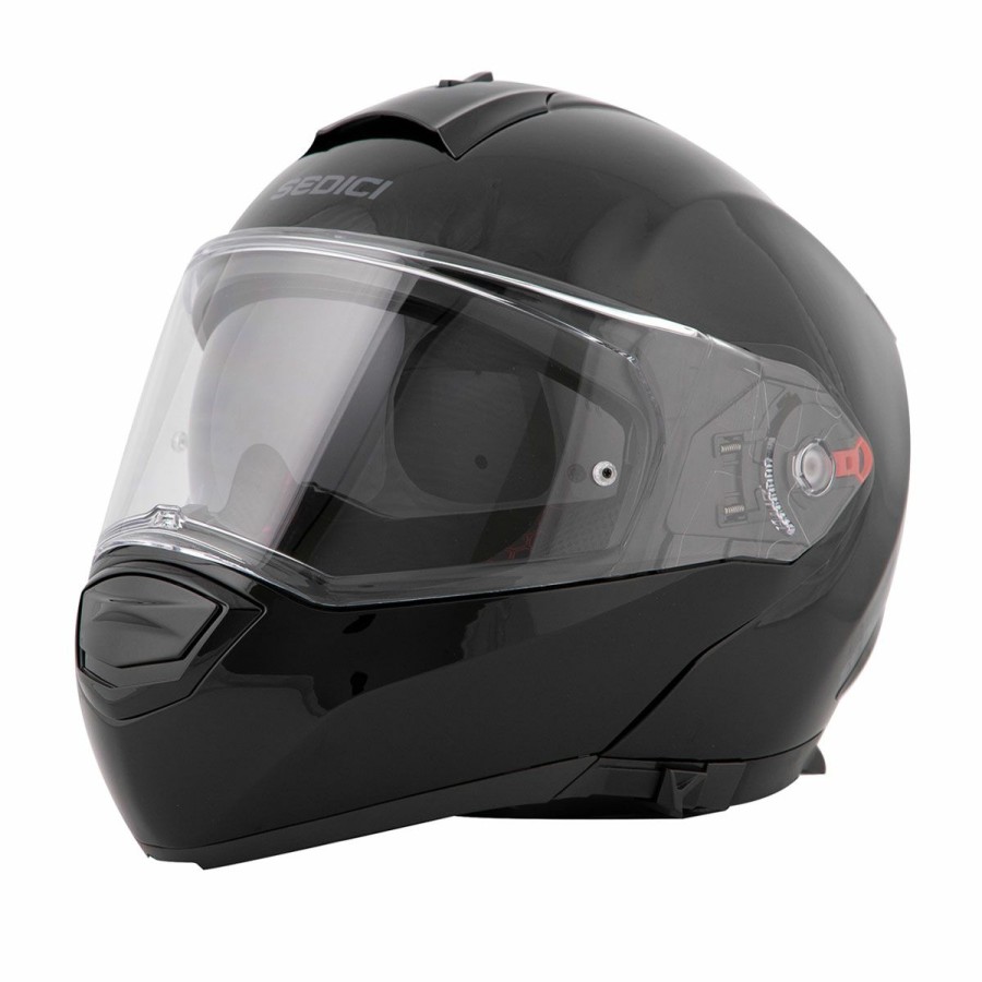 Helmets * | Sedici Sistema Ii Gloss Black Modular Helmet