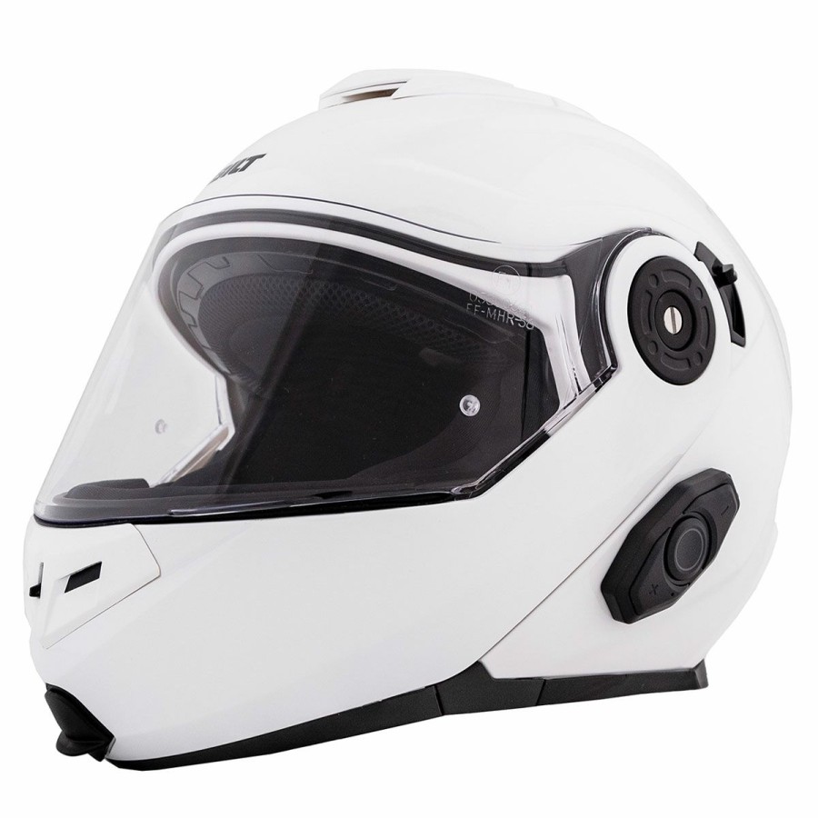 Helmets * | Bilt Techno 3.0 White Modular Helmet