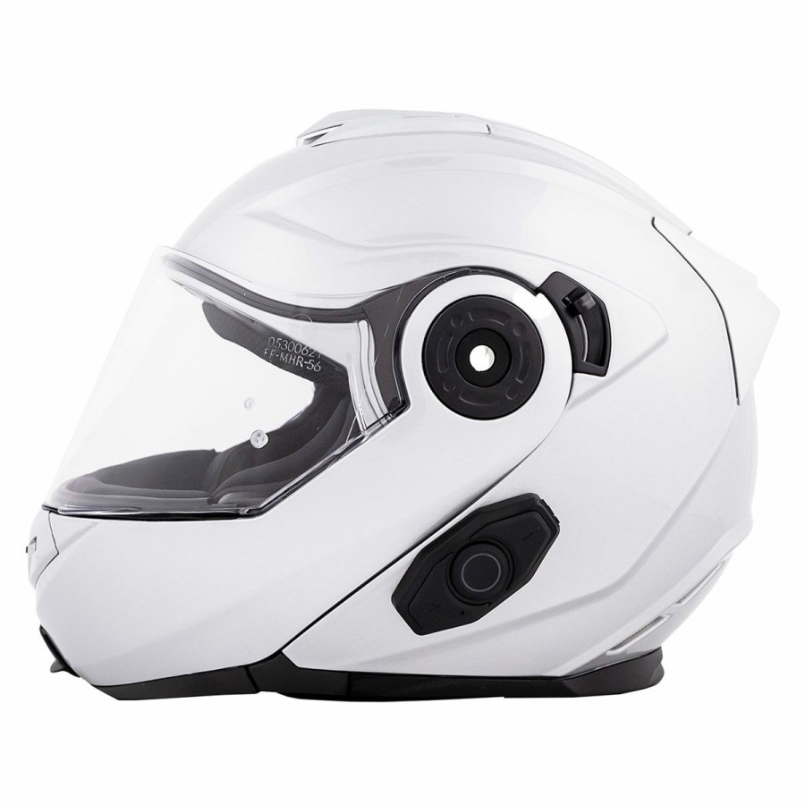 Helmets * | Bilt Techno 3.0 White Modular Helmet