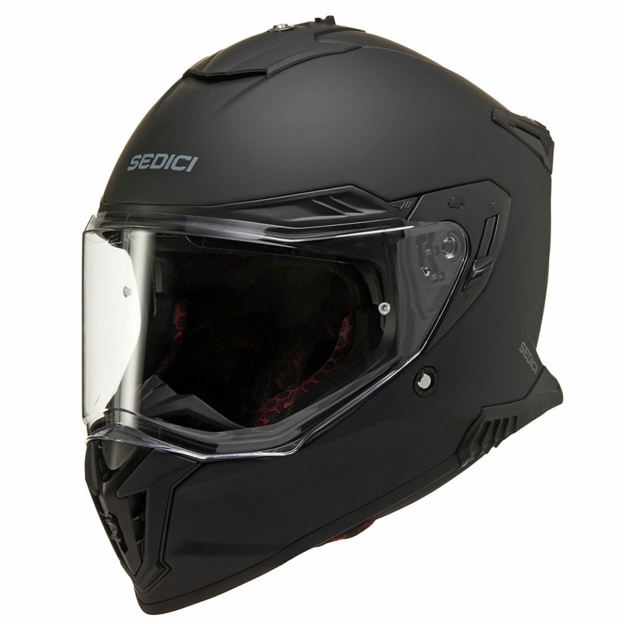 Helmets * | Sedici Matte Black Duale Dual Sport Helmets