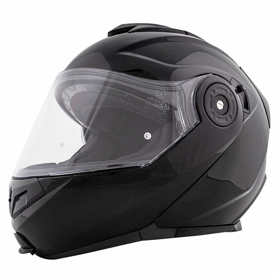 Helmets * | Bilt Nomad Gloss Black Modular Helmet