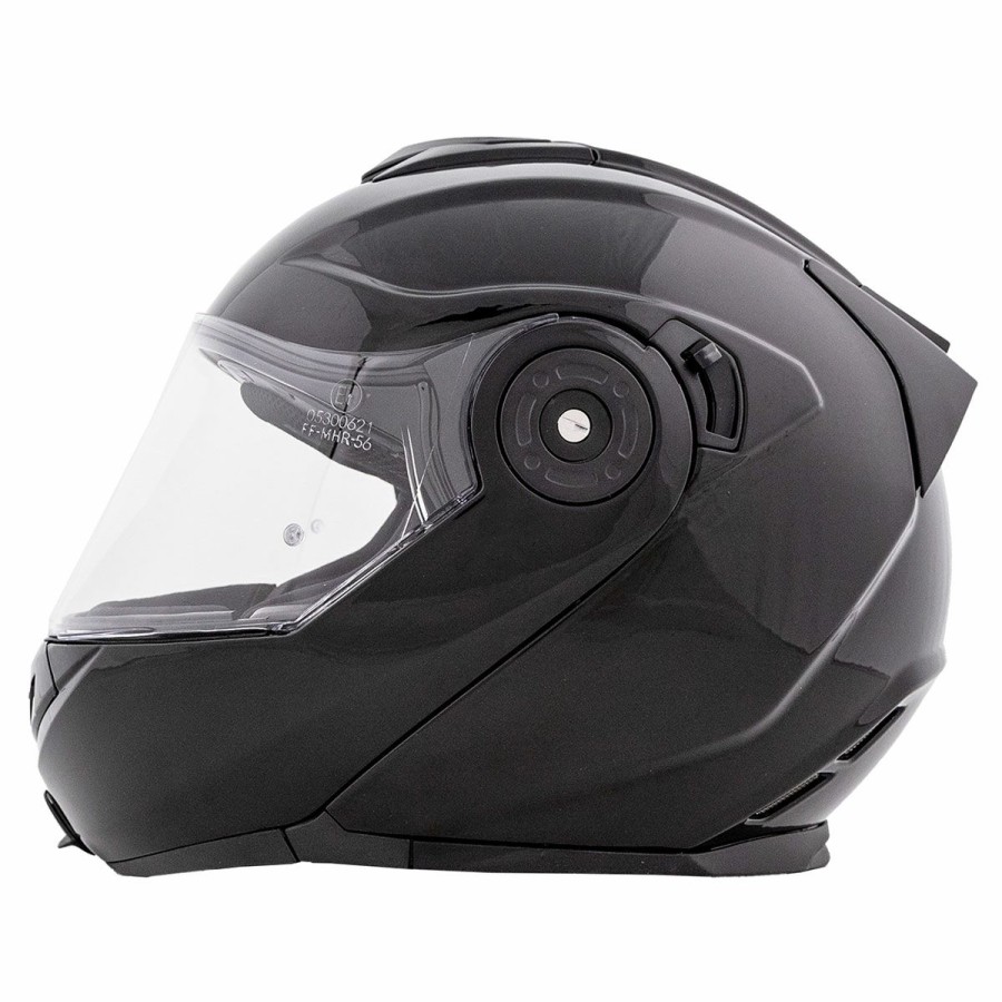 Helmets * | Bilt Nomad Gloss Black Modular Helmet