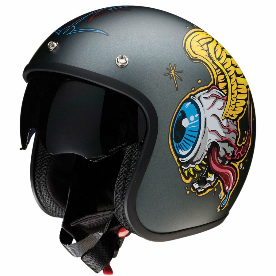 Helmets * | Z1R Saturn Flying Retina Open Face Helmet