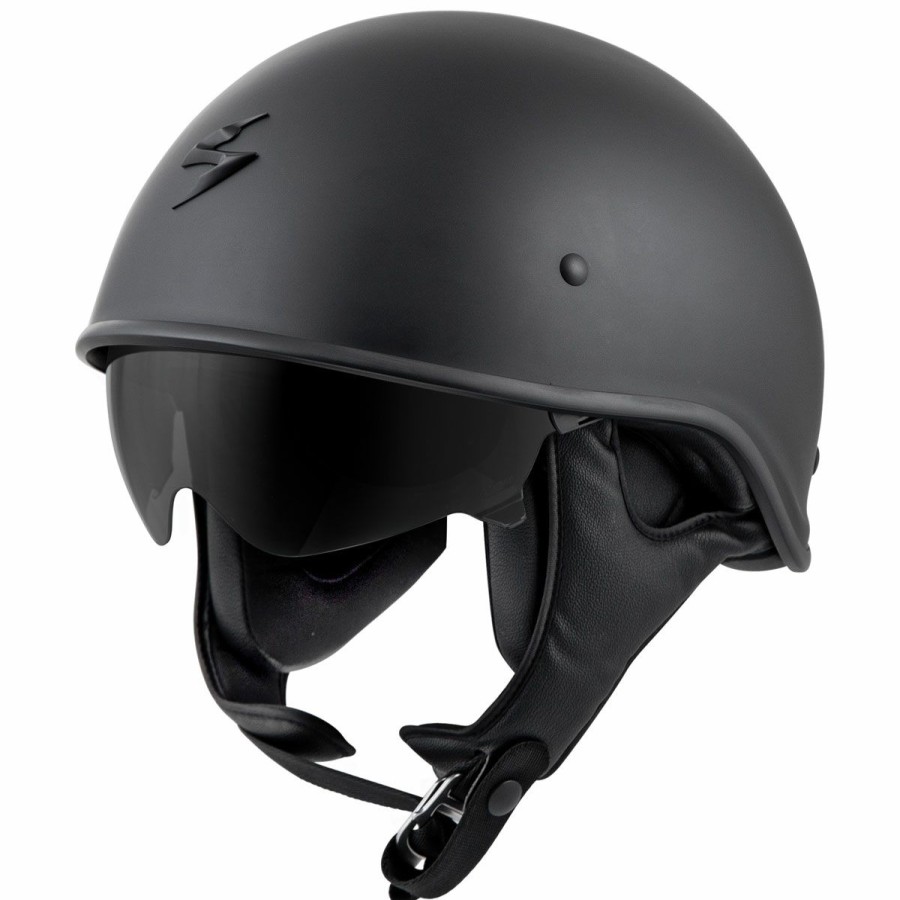 Helmets * | Scorpion Exo Exo-C90 Matte Black Half Helmet