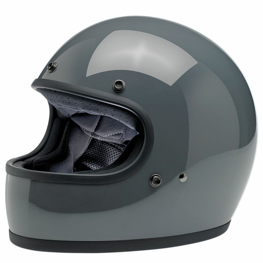 Helmets * | Biltwell Inc. Gringo Gloss Storm Gray Full Face Helmet