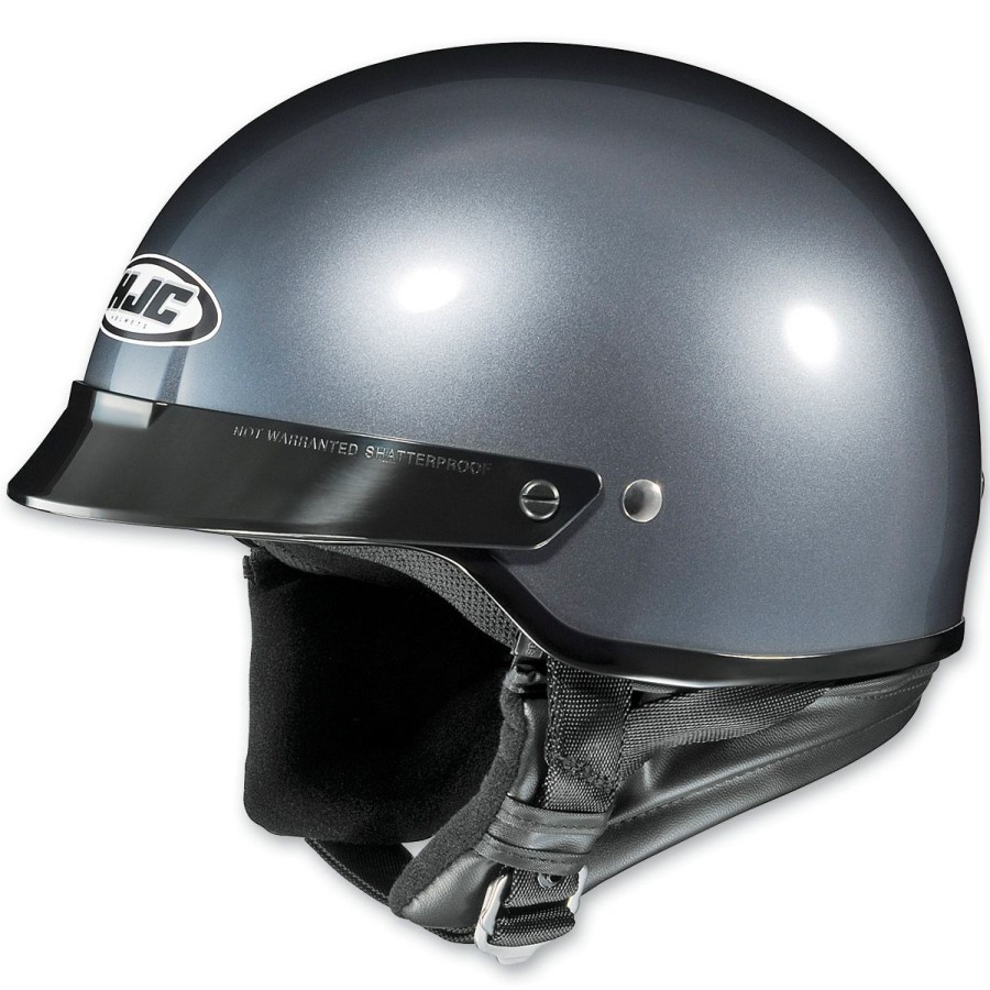 Helmets * | Hjc Cs-2N Metallic Anthracite Half Helmet