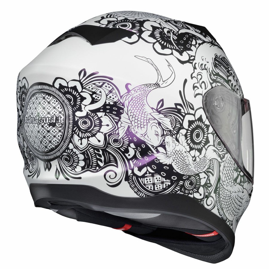 Helmets * | Scorpion Exo-T520 White/Chameleon Nama-Sushi Full Face Helmet