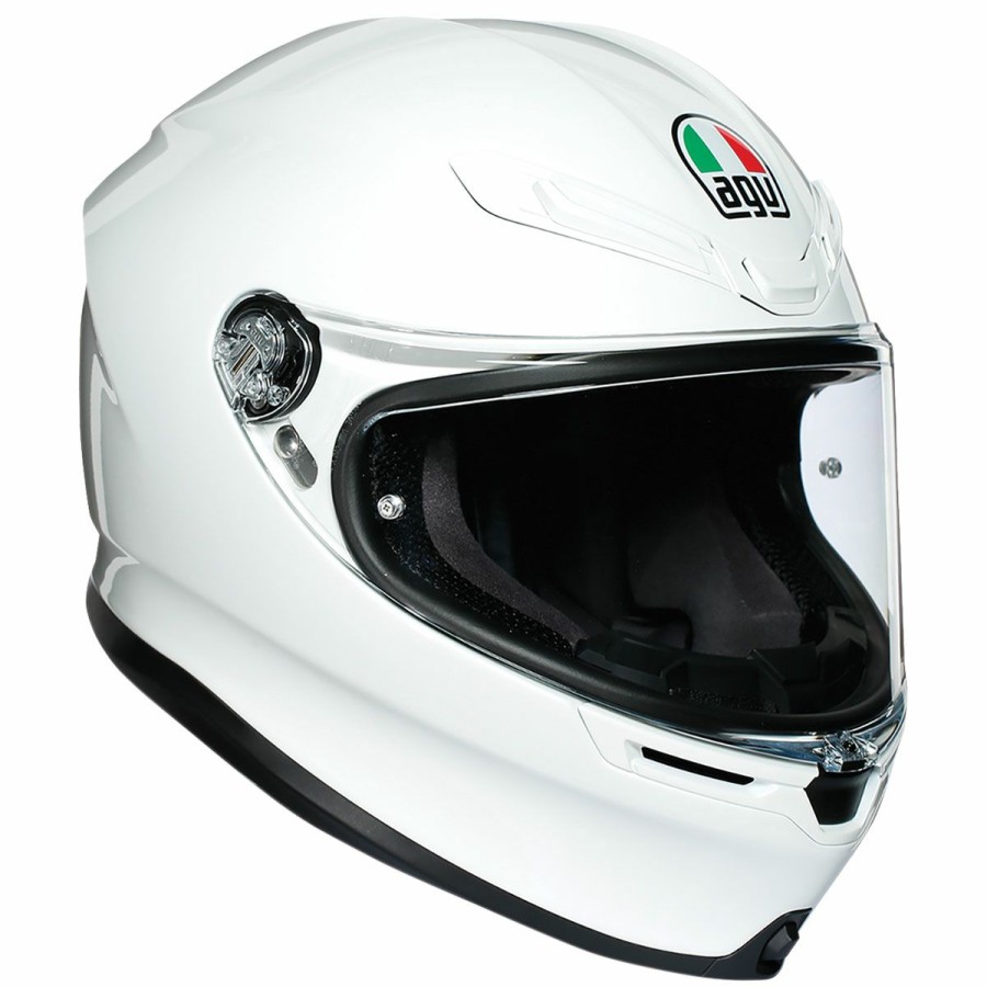 Helmets * | Agv K6 White Full Face Helmet