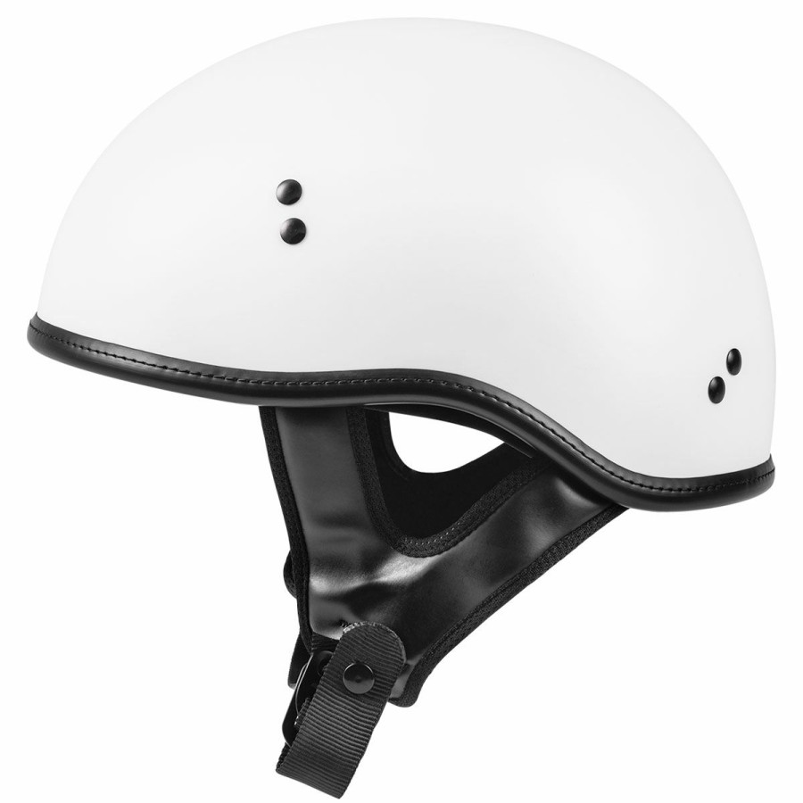 Helmets * | Highway 21 White .357 Half Helmet