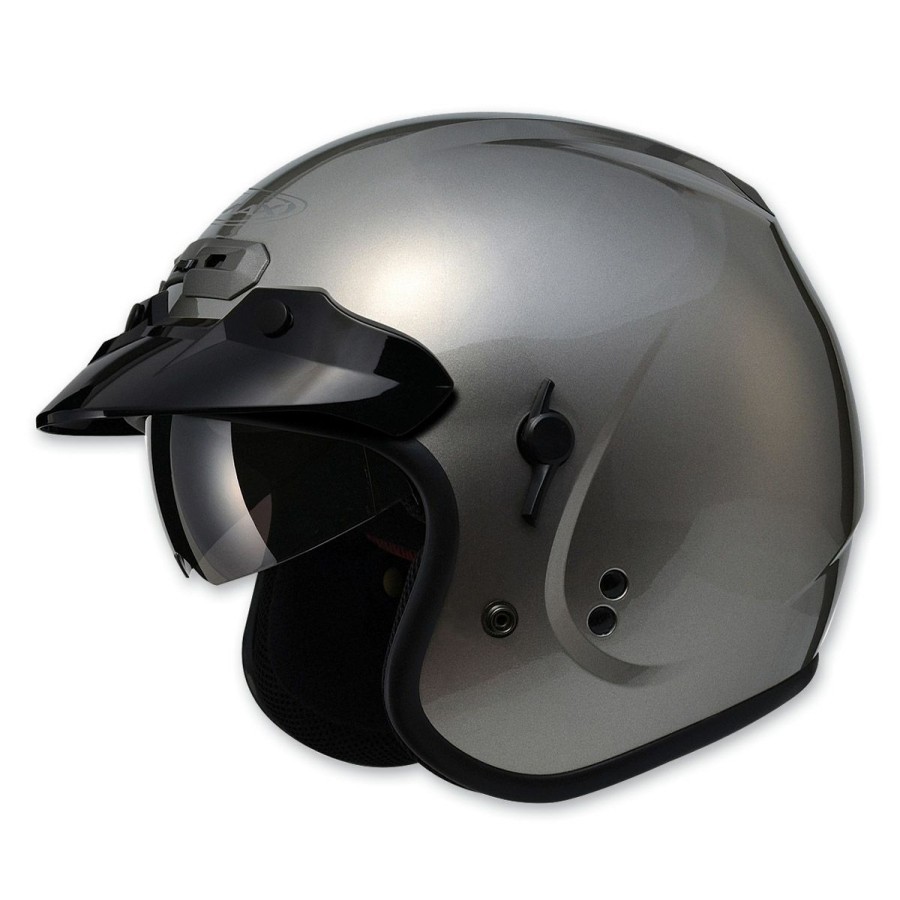 Helmets * | Gmax Gm32 Open Face Titanium Helmet