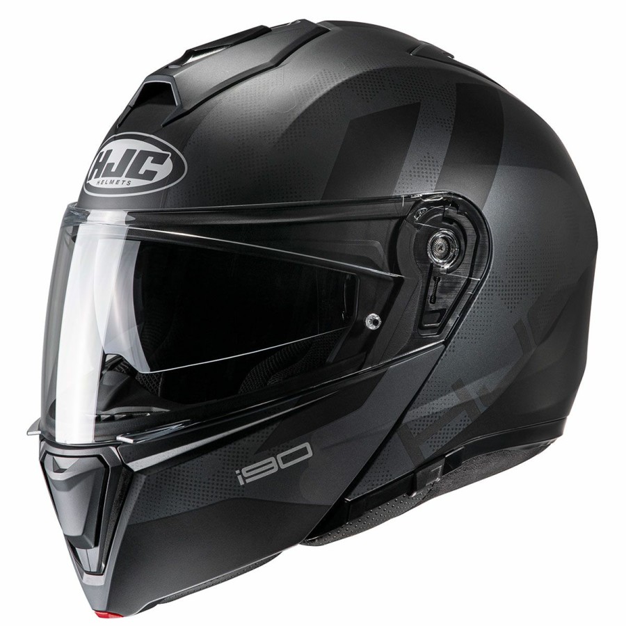 Helmets * | Hjc I90 Black Syrex Modular Helmet