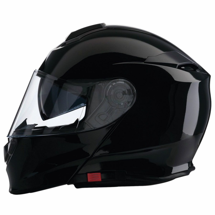 Helmets * | Z1R Solaris Gloss Black Modular Helmet