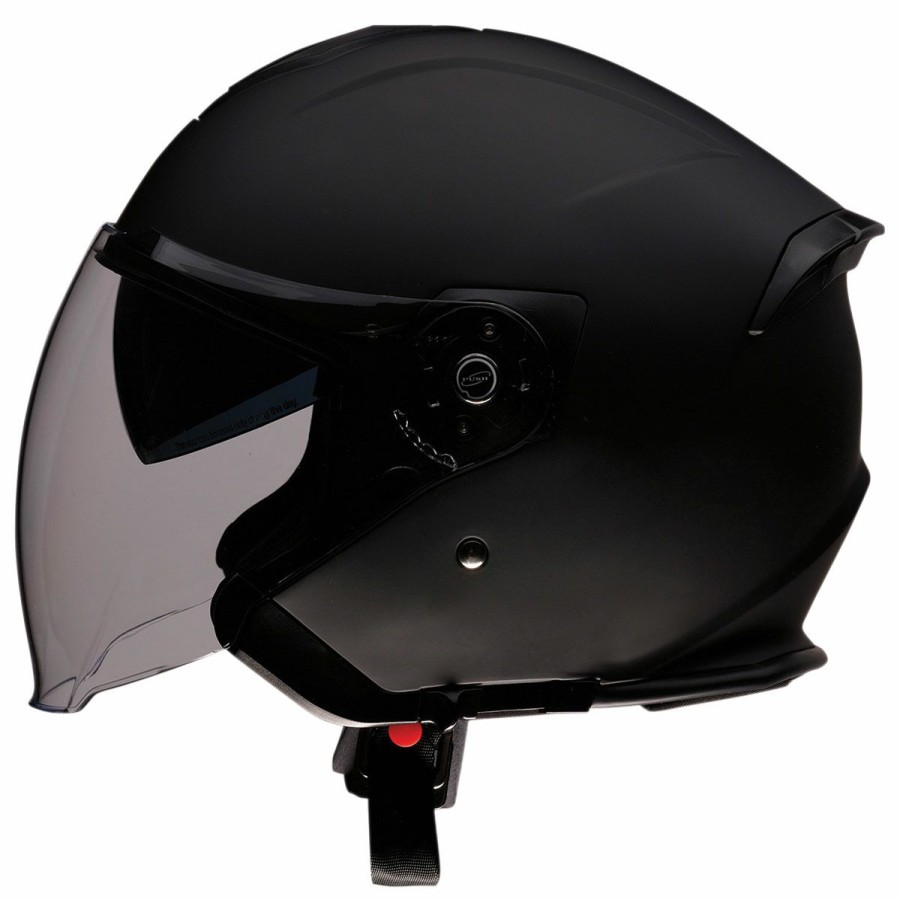 Helmets * | Z1R Road Maxx Flat Black Open Face Helmet