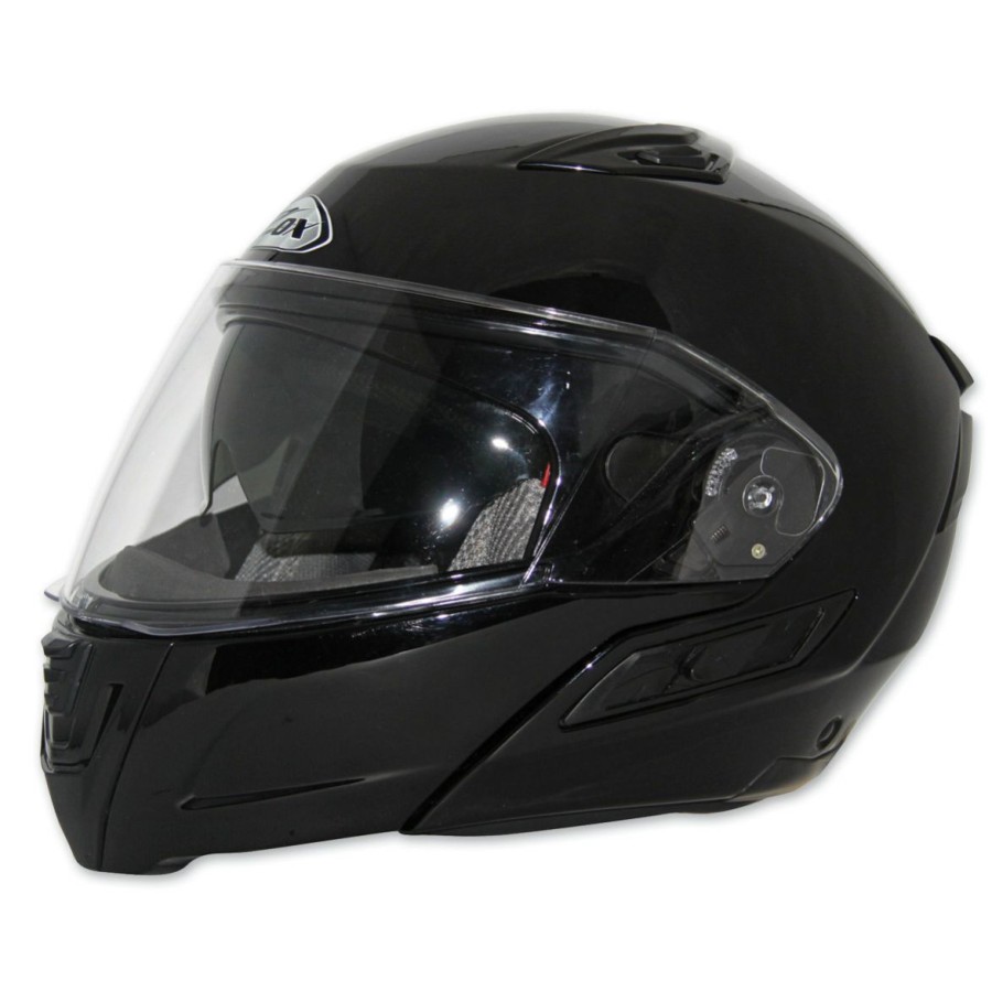 Helmets * | Zox Condor Svs Gloss Black Modular Helmet