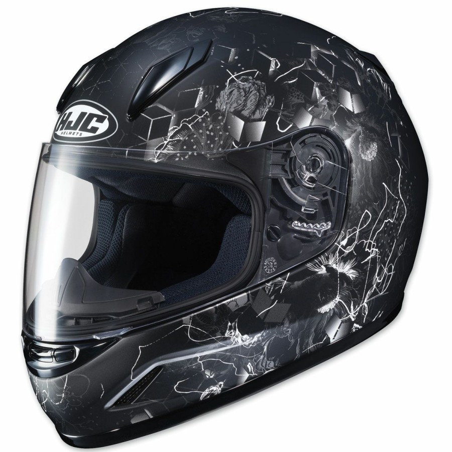 Helmets * | Hjc Cl-Y Youth Vela Black/White Full Face Helmet