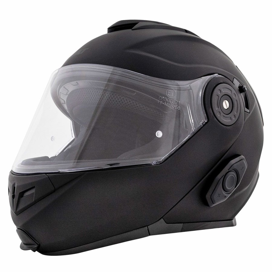 Helmets * | Bilt Techno 3.0 Matte Black Modular Helmet