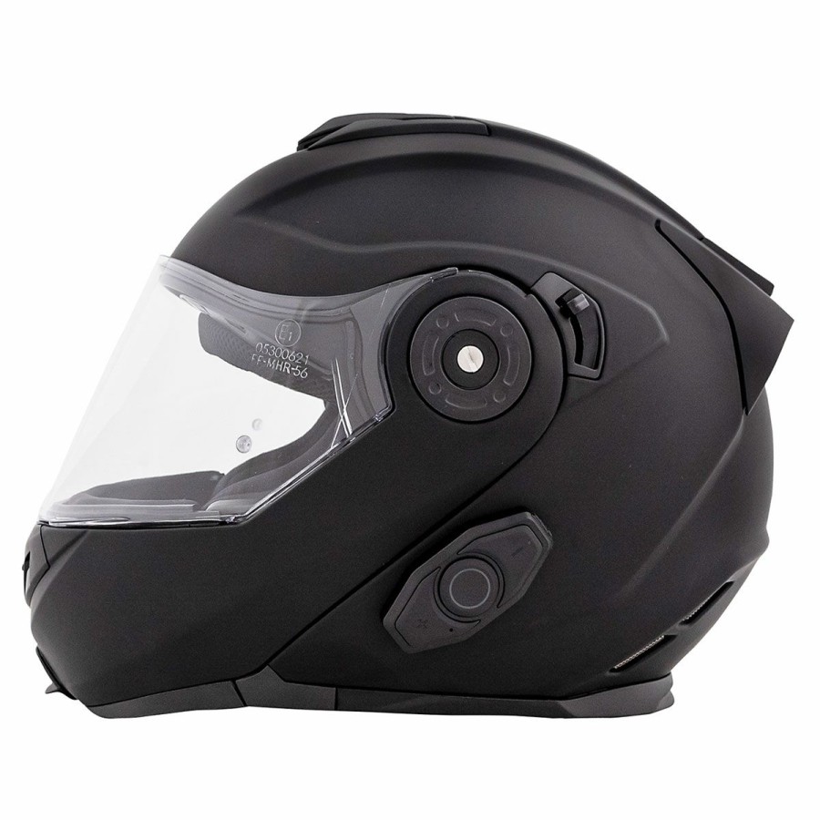 Helmets * | Bilt Techno 3.0 Matte Black Modular Helmet