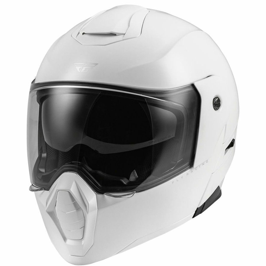 Helmets * | Fly Racing White Odyssey Adventure Modular Helmet