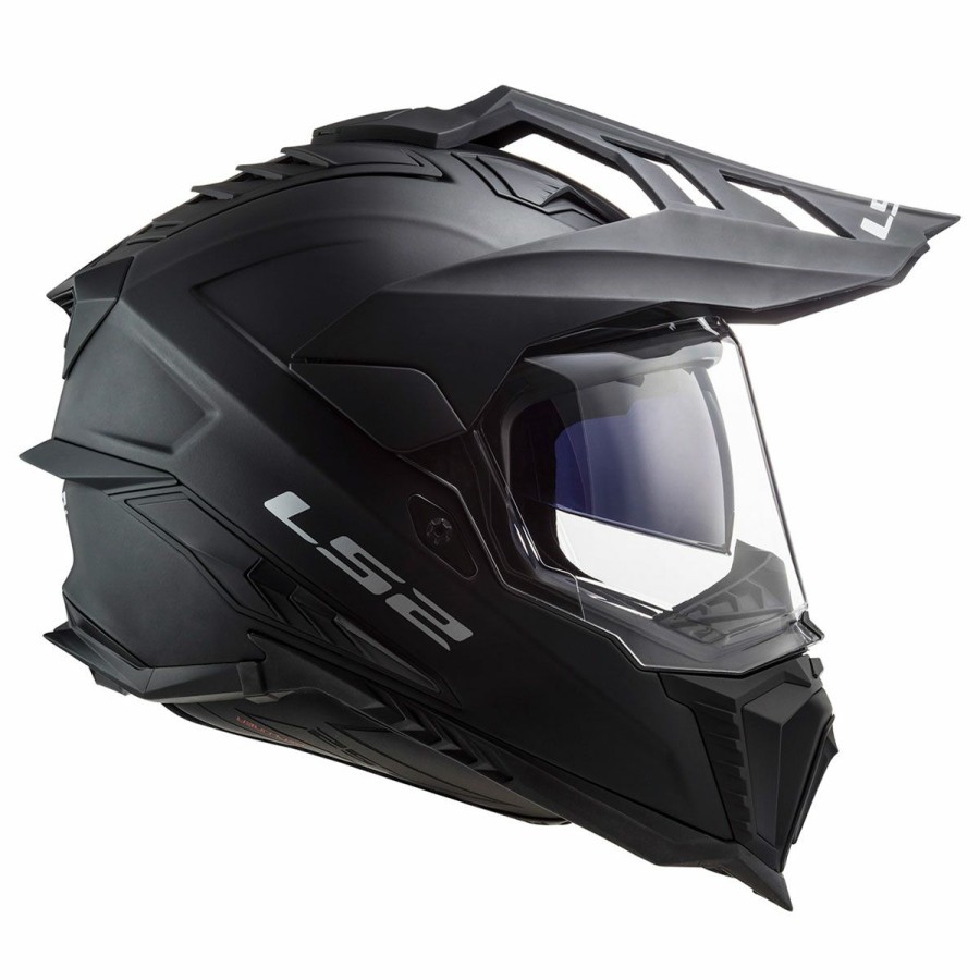 Helmets * | Ls2 Matte Black Explorer Dual Sport Helmet