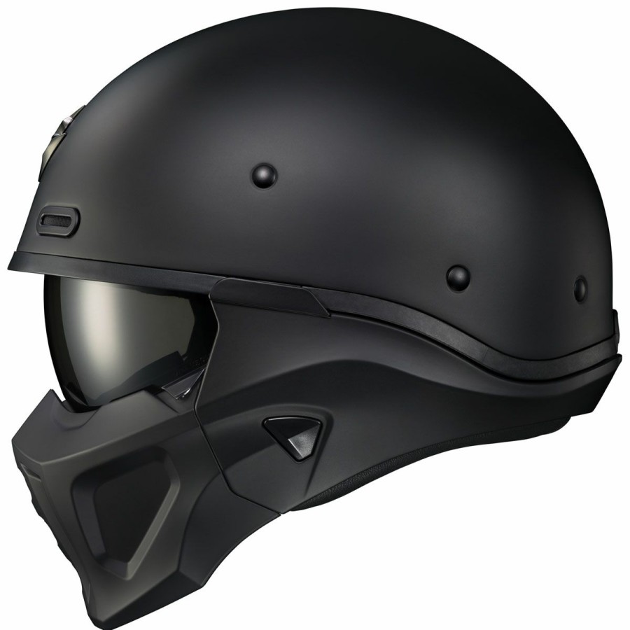 Helmets * | Scorpion Exo Covert X Matte Black Half Helmet