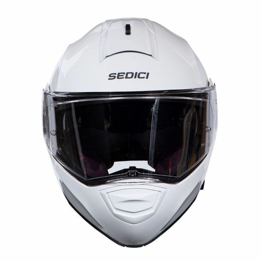 Helmets * | Sedici Sistema Ii White Modular Helmet