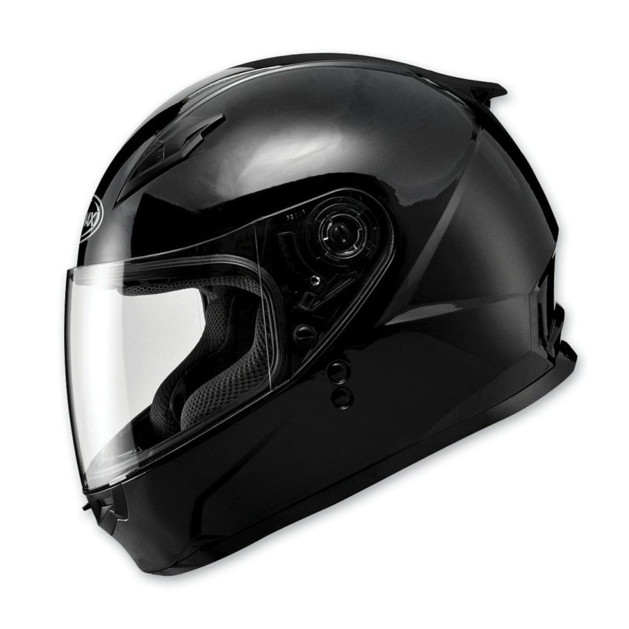 Helmets * | Gmax Ff49 Solid Gloss Black Full Face Helmet