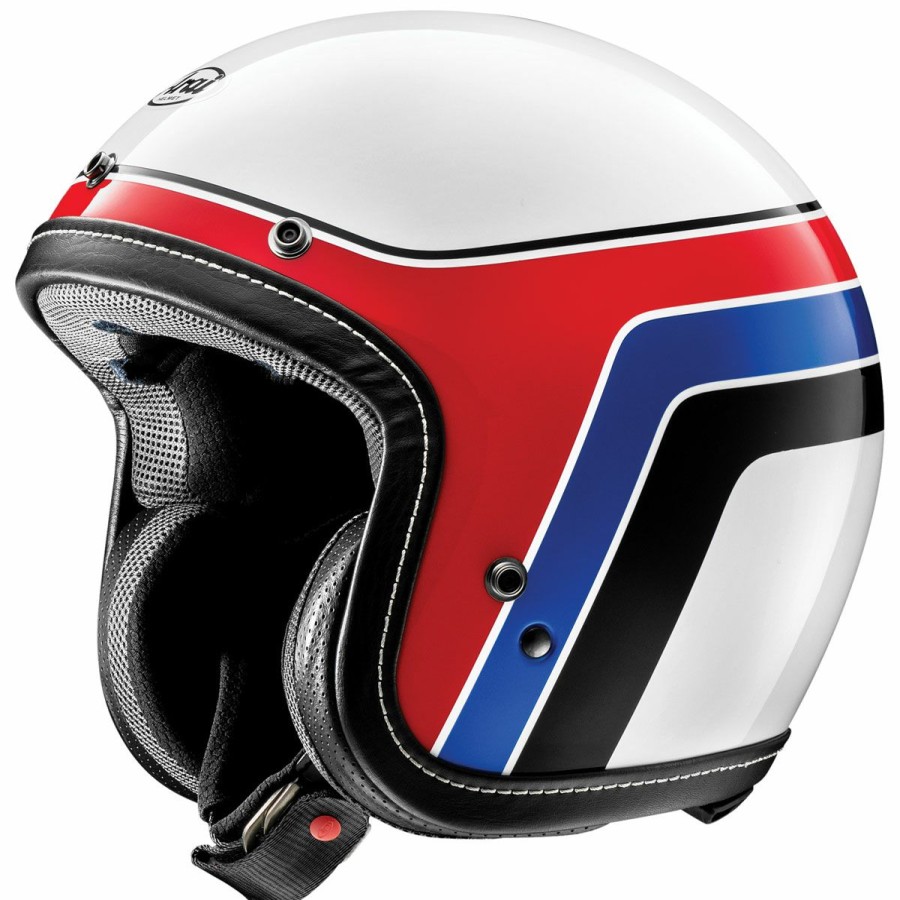 Helmets * | Arai Helmet Arai Classic-V Groovy White Open Face Helmet