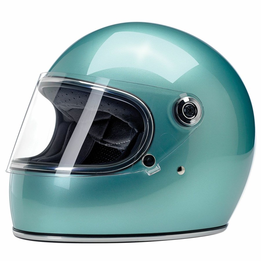 Helmets * | Biltwell Inc. Gringo S Metallic Sea Foam Full Face Helmet