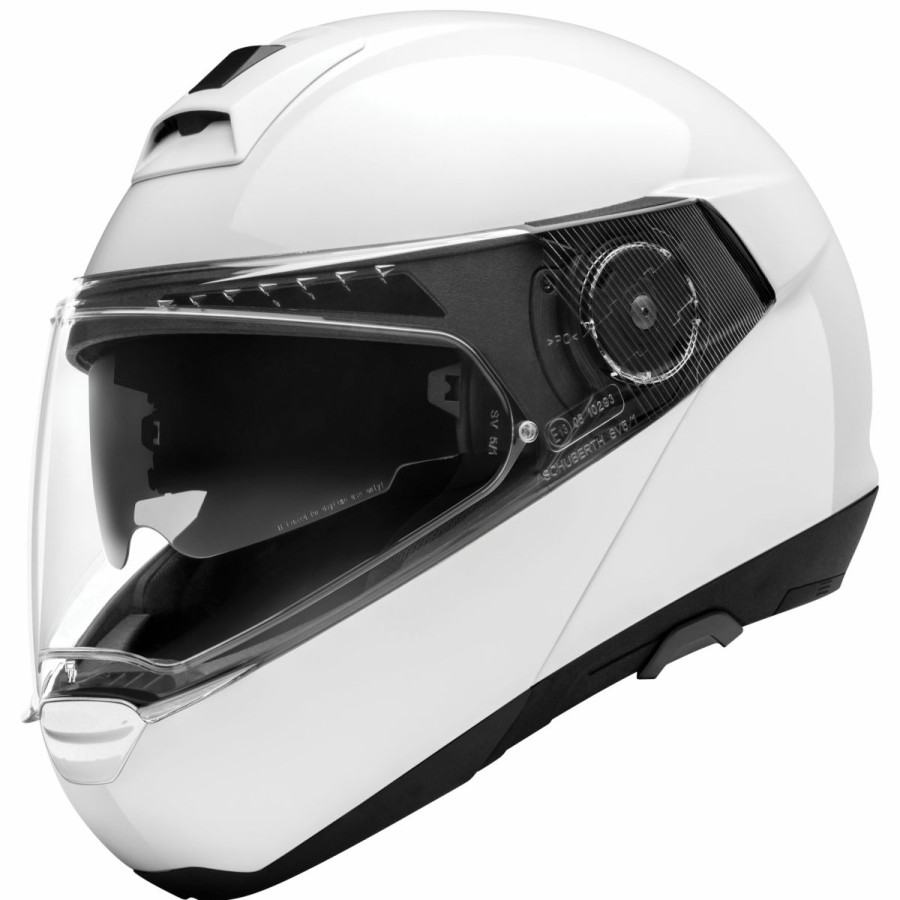 Helmets * | Schuberth C4 Pro Gloss White Modular Helmet