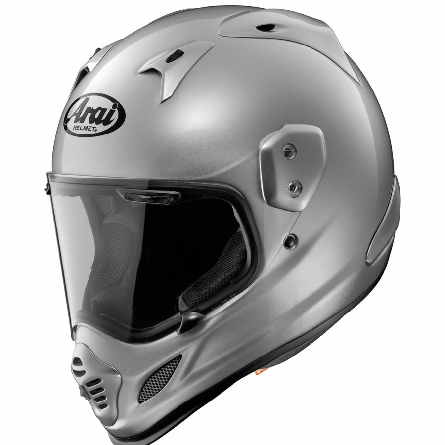 Helmets * | Arai Helmet Arai Xd4 Aluminum Silver Dual Sport Helmet