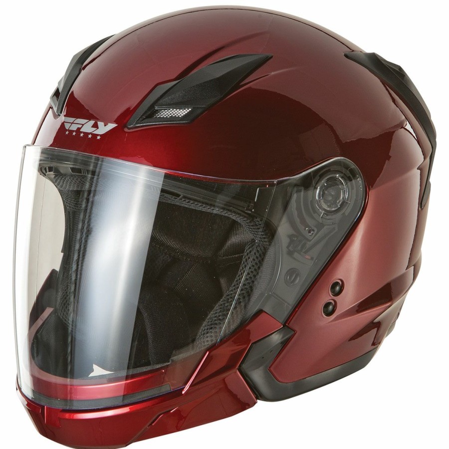 Helmets * | Fly Racing Street Tourist Candy Red Modular Helmet