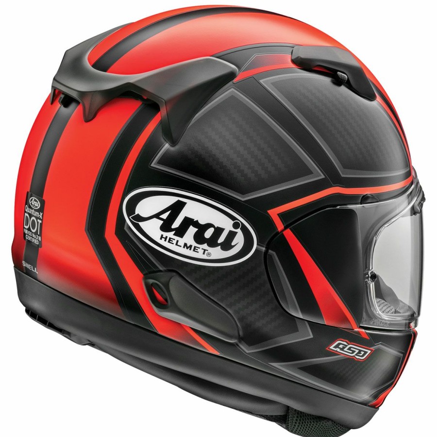 Helmets * | Arai Helmet Arai Quantum-X Spine Red/Black Full Face Helmet