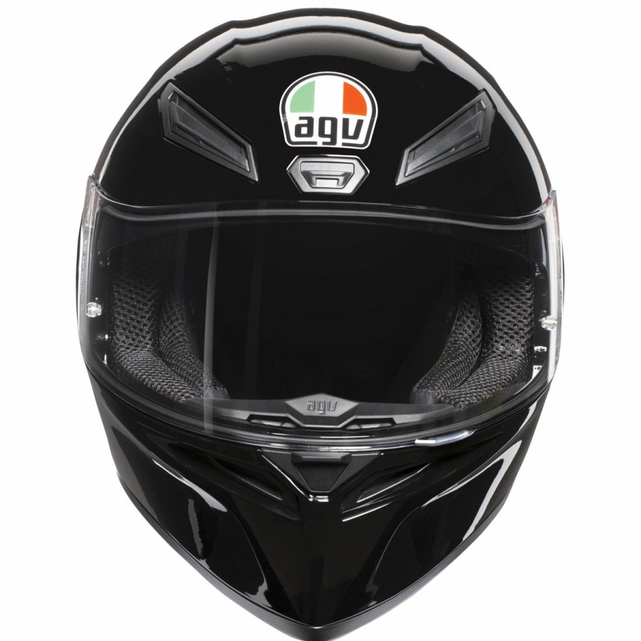 Helmets * | Agv K1 Black Full Face Helmet