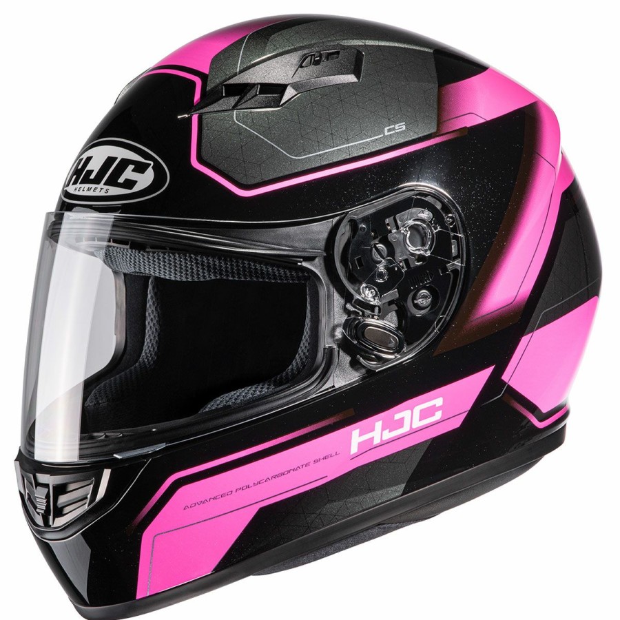 Helmets * | Hjc Black/Pink Cs-R3 Inno Full Face Helmet