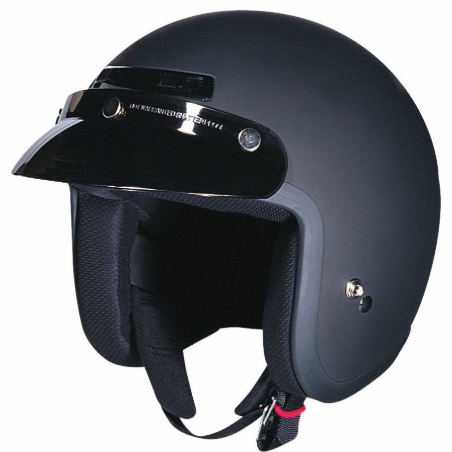 Helmets * | Z1R Jimmy Matte Black Open Face Helmet