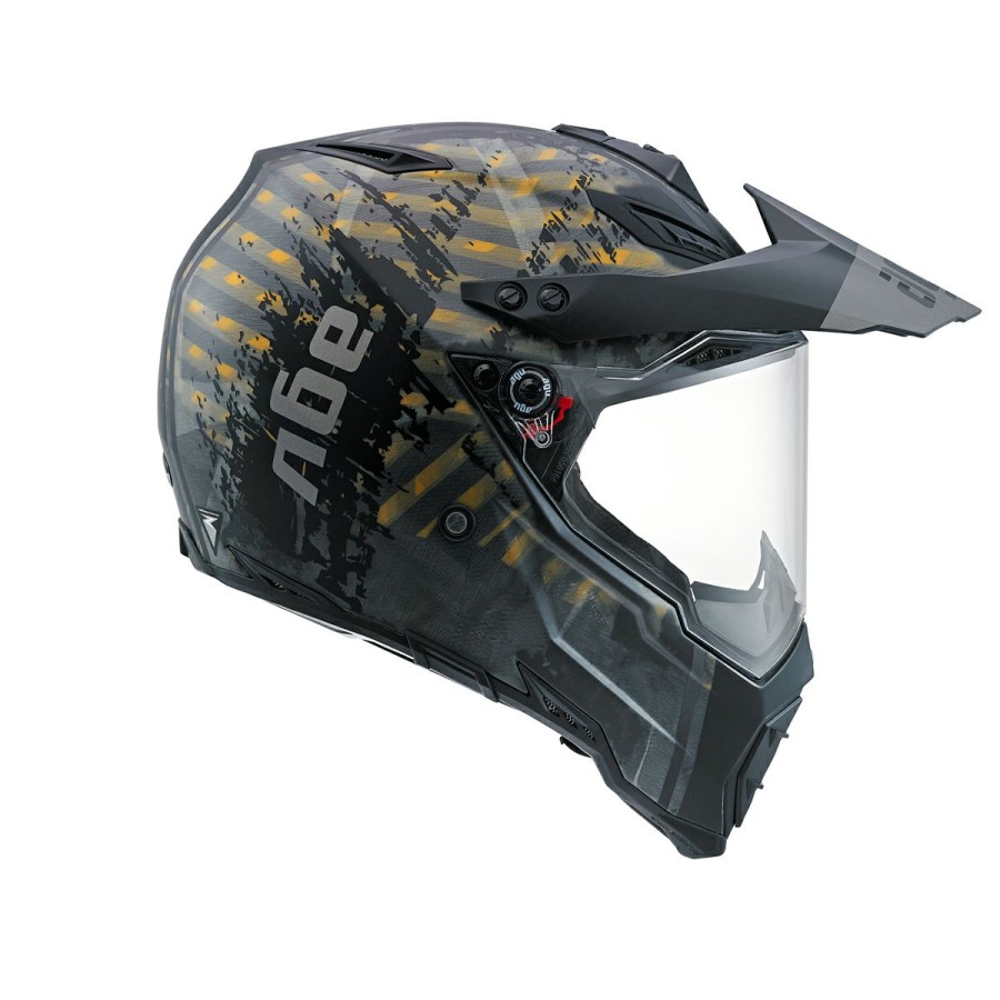 Helmets * | Agv Ax-8 Dual Evo Grunge Dual Sport Helmet