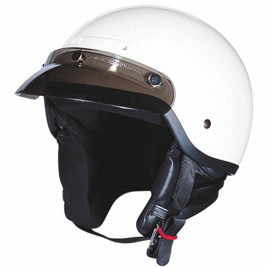 Helmets * | Z1R Drifter White Half Helmet