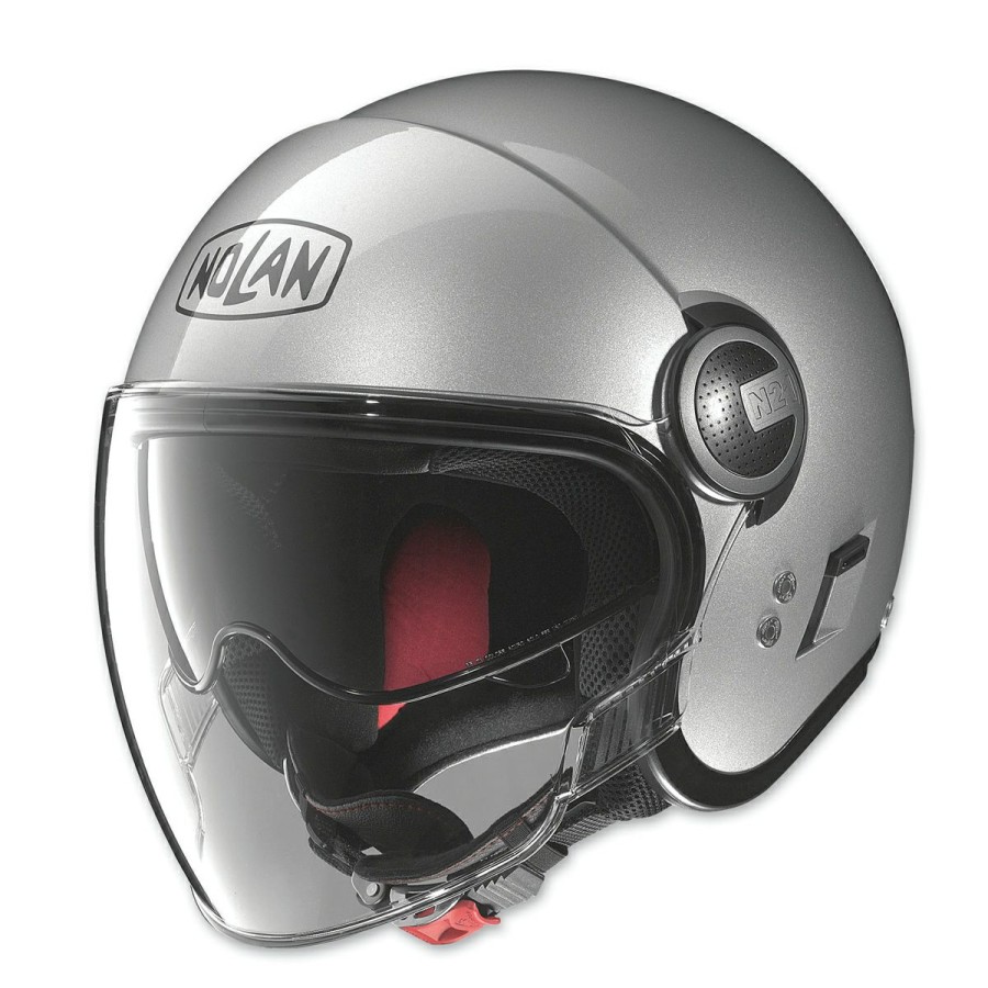 Helmets * | Nolan N21 Visor Silver Open Face Helmet