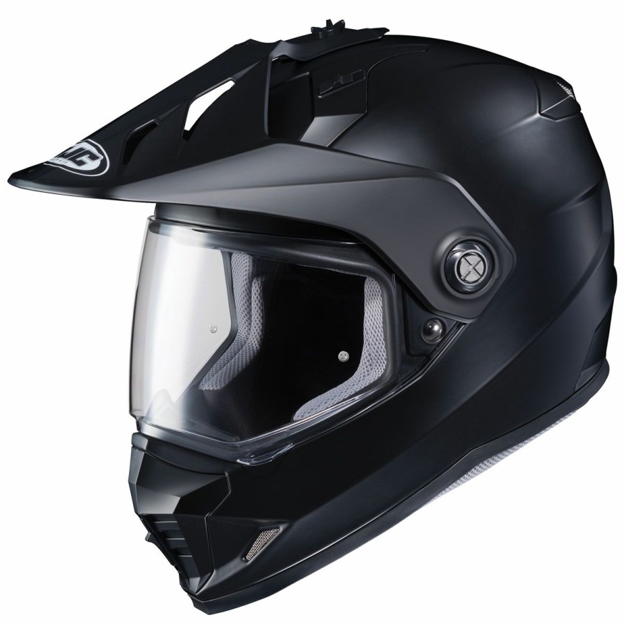 Helmets * | Hjc Ds-X1 Matte Black Dual Sport Helmet